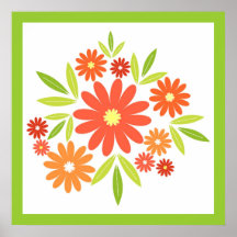 Flores del verano posters