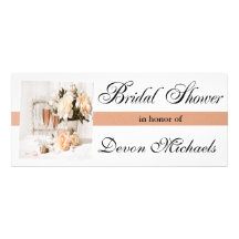 Flores e invitaciones nupciales de la ducha de Cha Comunicados Personales