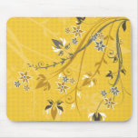 Flores en el amarillo - Mousepad Alfombrilla De Raton