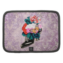 Flores en zapato planificadores
