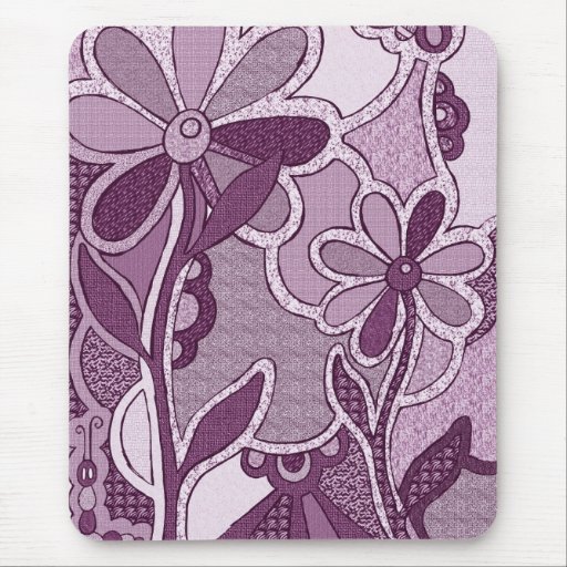 Flores enrrolladas Mousepad Alfombrilla De Raton