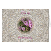 Flores felices del Lantana del ~ del aniversario Felicitaciones
