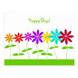 ¡Flores felices, días felices! Tarjetas Postales