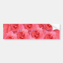 Flores ideales y modelos mágicos etiqueta de parachoque