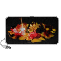 Flores iluminadas altavoces