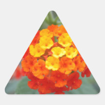 Flores italianas pegatinas de triangulo