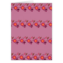 Flores minúsculas en el rosa - modelo tarjeton
