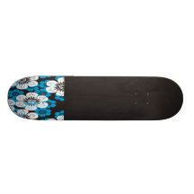 Flores negras patinetas personalizadas