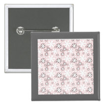 flores negras rosadas retras pins