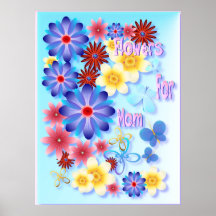 Flores para el poster de la mamá