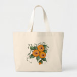 Flores pintados a mano bolsa