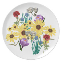 FLORES PLATOS PARA FIESTAS