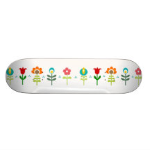Flores populares retras bonitas tablas de skate