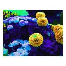 Flores psicodélicas del estallido invitacion personal 
