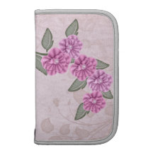 Flores púrpuras de la cinta planificadores