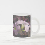 Flores púrpuras de Oxalis Taza