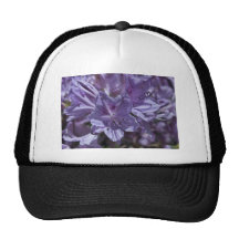 Flores púrpuras gorro de camionero