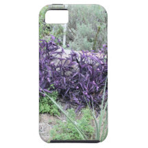 Flores púrpuras iPhone 5 Case-Mate cobertura