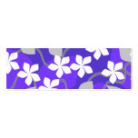 Flores púrpuras y blancas. Modelo floral Plantillas De Tarjeta De Negocio