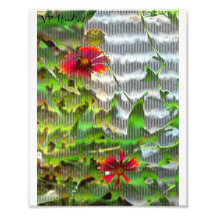 flores retras arte con fotos