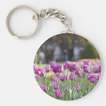Flores rosas llavero personalizado
