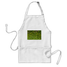 Flores verdes delantal