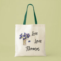 Flores vivas del amor bolsas
