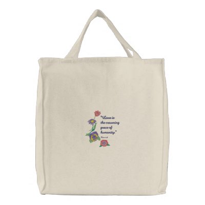 Flores y amor bolsa