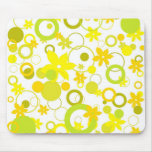 Flores y círculos - Mousepad Tapete De Ratones