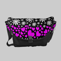 flores y corazones bolsas messenger