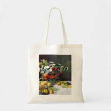Flores y fruta, Claude Monet 1869 Bolsa De Mano