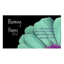 FLORISTA - plantilla de la tarjeta de visita de la