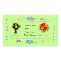 Floristas Plantilla De Tarjeta De Negocio