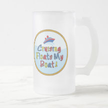 Flota mi barco taza de 3 vidrios esmerilados