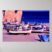 Flota pesquera, el Algarve, Portugal Impresiones