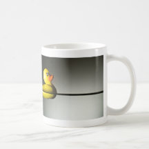 Flotación de goma del pato tazas de café