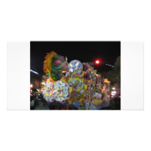 Flotación en carnaval tarjetas fotográficas 