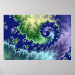 Flotación hacia fuera - del poster del fractal