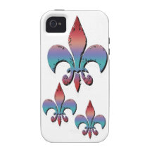 Flour De Lis iPhone 4/4S Carcasa