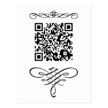 Flourish del código de QR Postales
