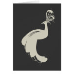 FLOURISH del PAVO REAL en el MORENO Notecard Tarjetón