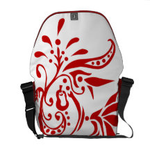 Flourish rojo de la pera - la bolsa de mensajero bolsa messenger