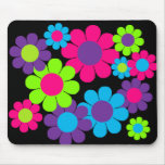 Flower power adaptable 60s alfombrillas de ratones