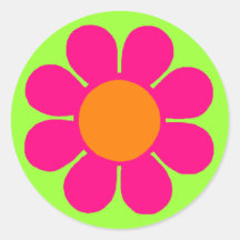 Flower power etiqueta