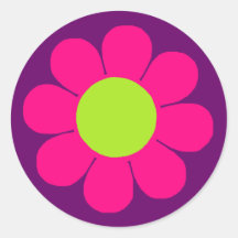 Flower power pegatina