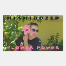 Flower power pegatina