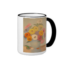 Flower power tazas