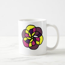 Flower power tazas de café