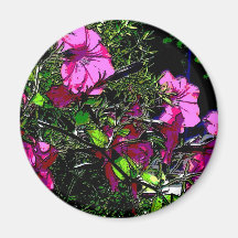 Flowers3 abstracto iman de nevera