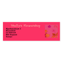 Flowershop. exfoliado tarjetas personales